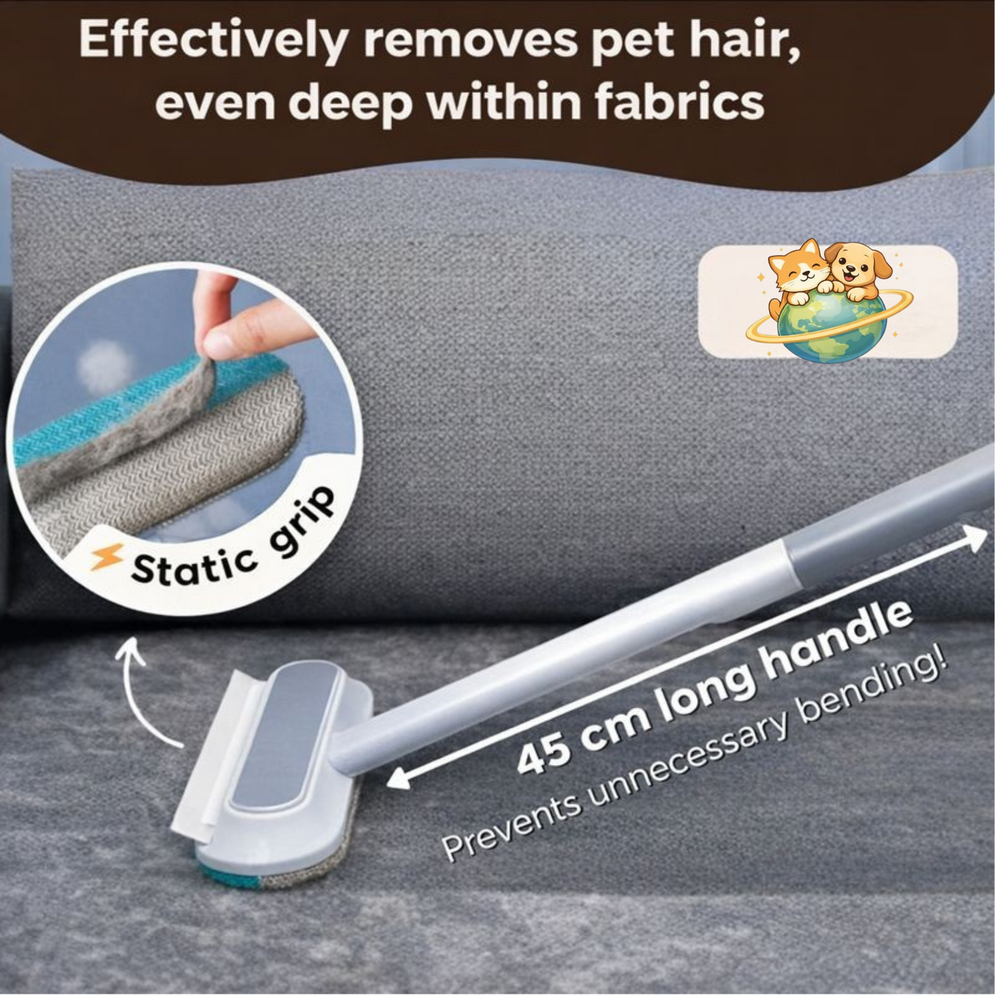 PetWipe Pro™ – 3-in-1 Pet Hair Remover